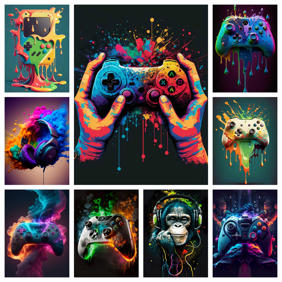 Esports Gaming Pcs - Diamond Painting Cool Gaming Colorful Gamer