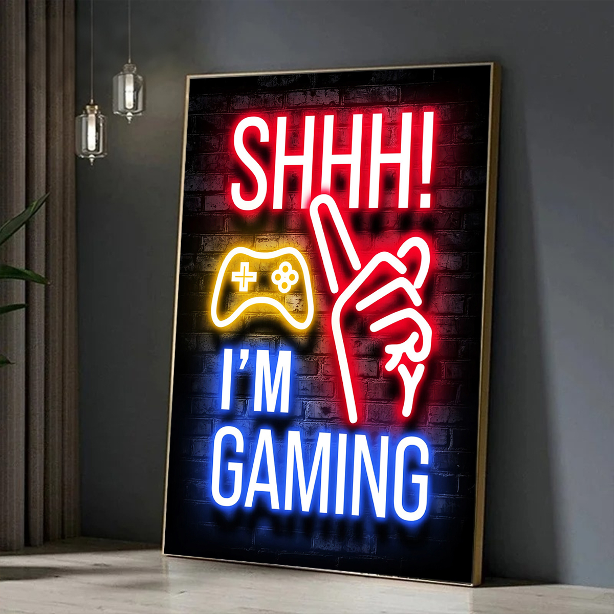 Esports Gaming Wallpaper - Neon Cyberpunk Poster Suitable for Esports
