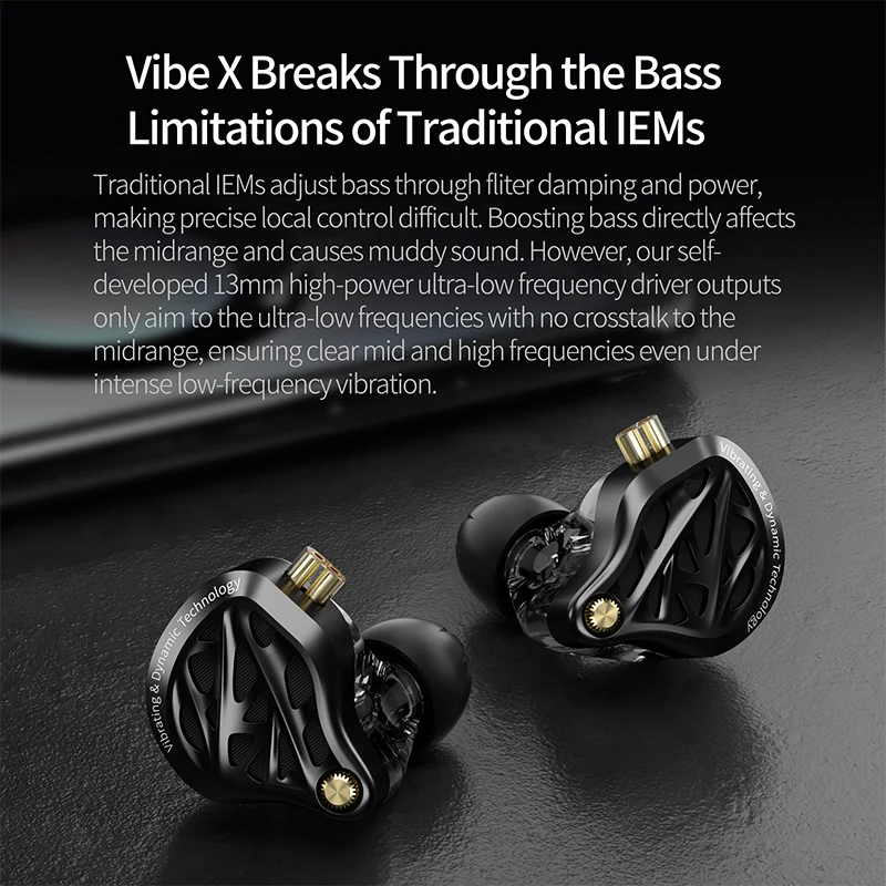 Esports Gaming Earbuds - KZ Vibe X Earphone Low Frequency