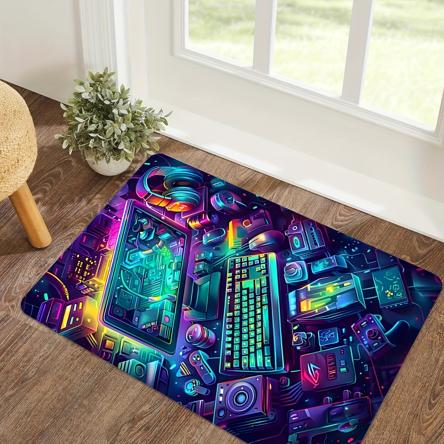 Cyberpunk Gaming Rug Flannel C - Esports Gaming Live のレビューと価格