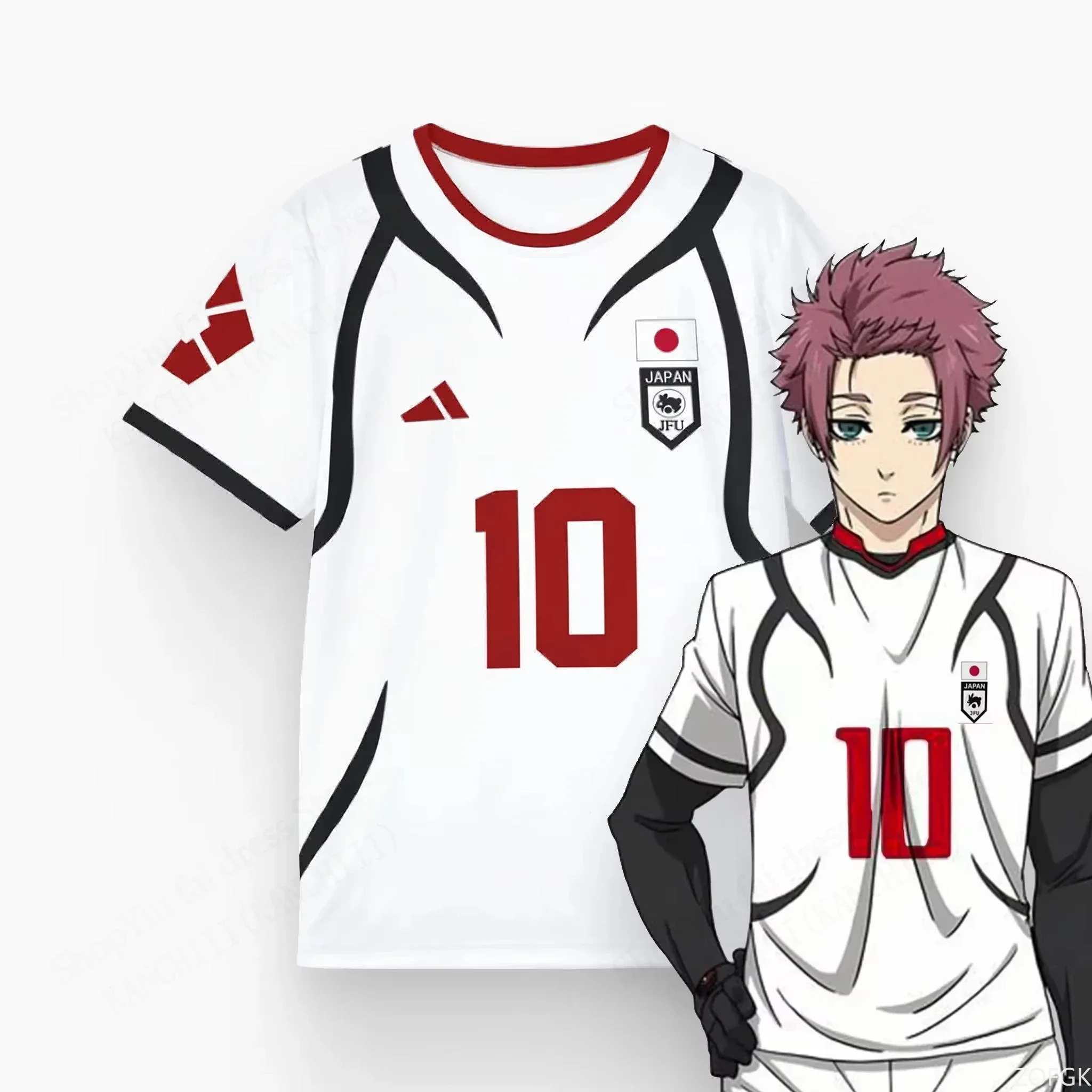 Mens Anime Jersey Blue Lock Sa - Esports Gaming Sleeve のレビューと価格