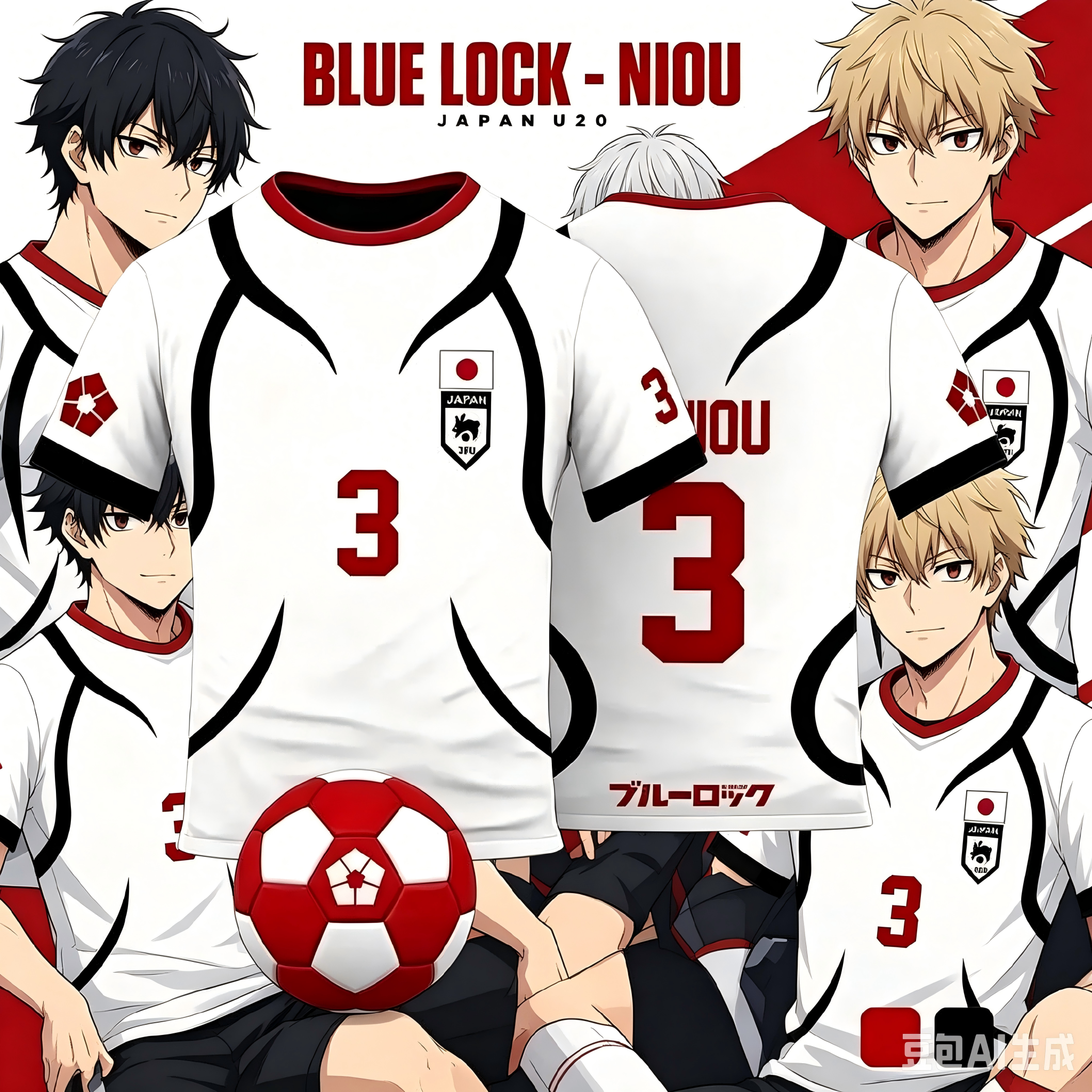 Mens Anime Jersey Blue Lock Sa - Esports Gaming Sleeve のレビューと価格