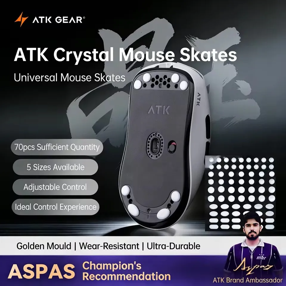 ATK Crystal Jade Mouse Skates  - Esports Gaming Pcs のレビューと価格