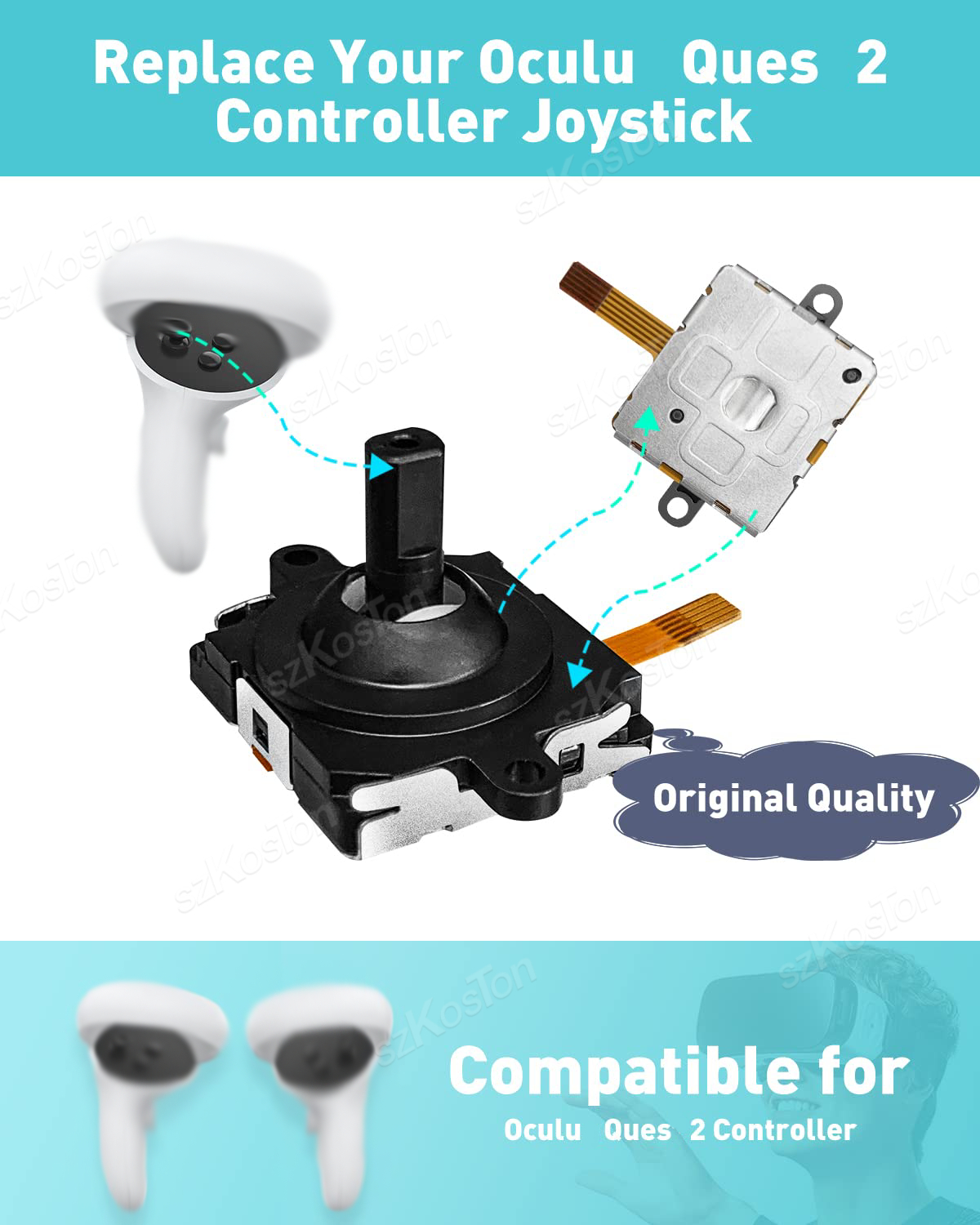 VR Joystick Replacement Kit fo - Controller Analog Stick のレビューと価格