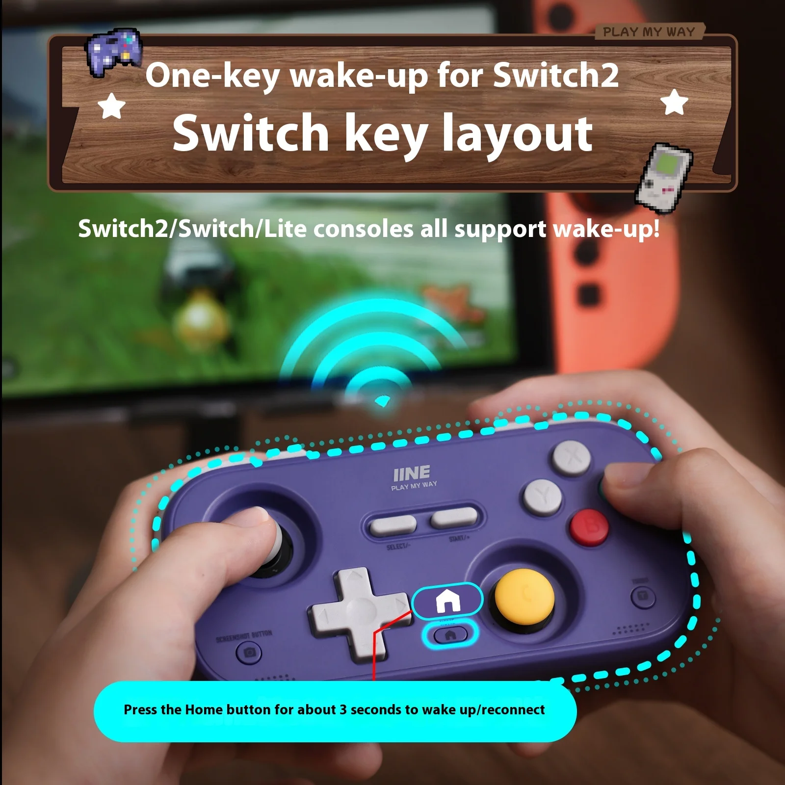IINE Pocket Mini Controller Pa - Controller Analog Stick のレビューと価格