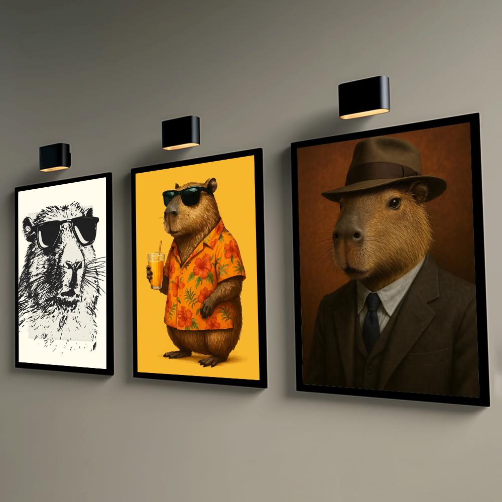 Sunglasses Capybara Print Wall - Esports Gaming Wallpaper のレビューと価格