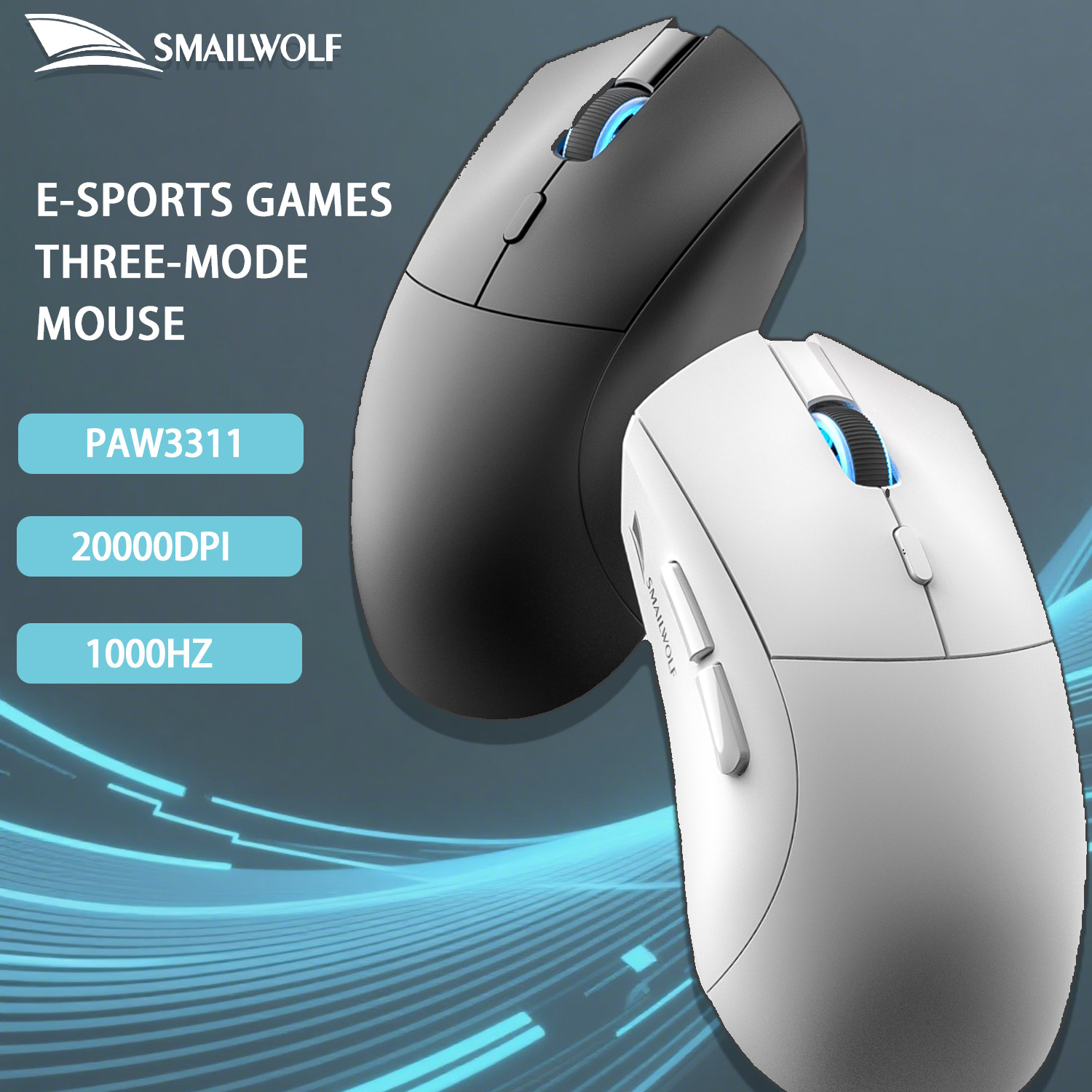 SMAILWOLF RS7 Bluetooth wirele - Esports Gaming Mouse Wireless のレビューと価格