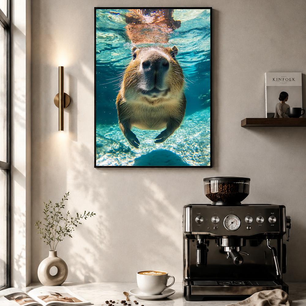 Healing Capybara Poster Art Po - Esports Gaming Wallpaper のレビューと価格