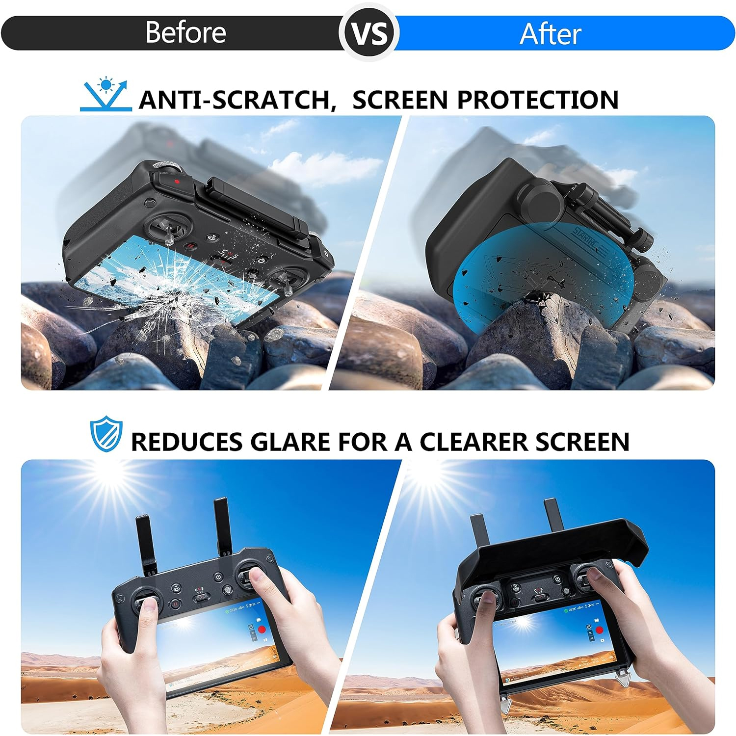 2-in-1 Sun Hood & Joystick Cov - Controller Analog Stick のレビューと価格