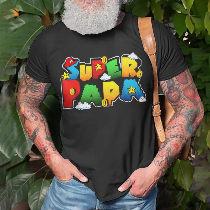 Gamer Super Papa Funny Father  - Esports Gaming Shirts のレビューと価格