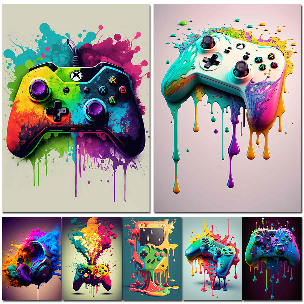 80s Colorful Punk Neon Gamer C - Esports Gaming Wallpaper のレビューと価格