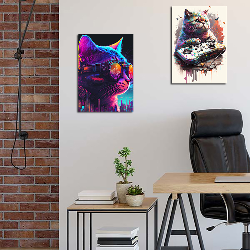 80s Colorful Punk Neon Gamer C - Esports Gaming Wallpaper のレビューと価格