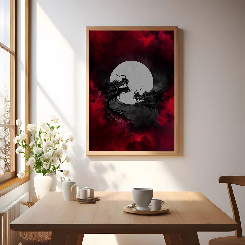 Black Dragon Poster Waterproof - Esports Gaming Wallpaper のレビューと価格