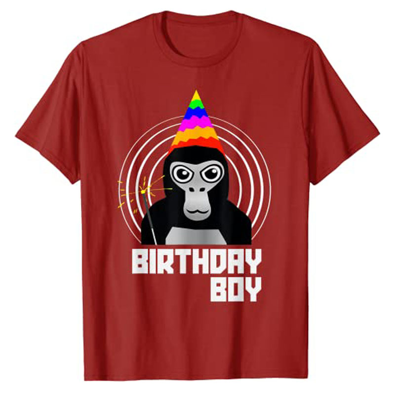 Gorilla Tag Birthday Boy VR Ga - Esports Gaming Shirts のレビューと価格