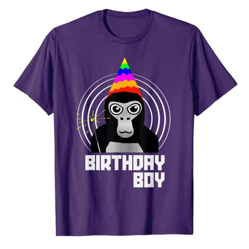 Gorilla Tag Birthday Boy VR Ga - Esports Gaming Shirts のレビューと価格