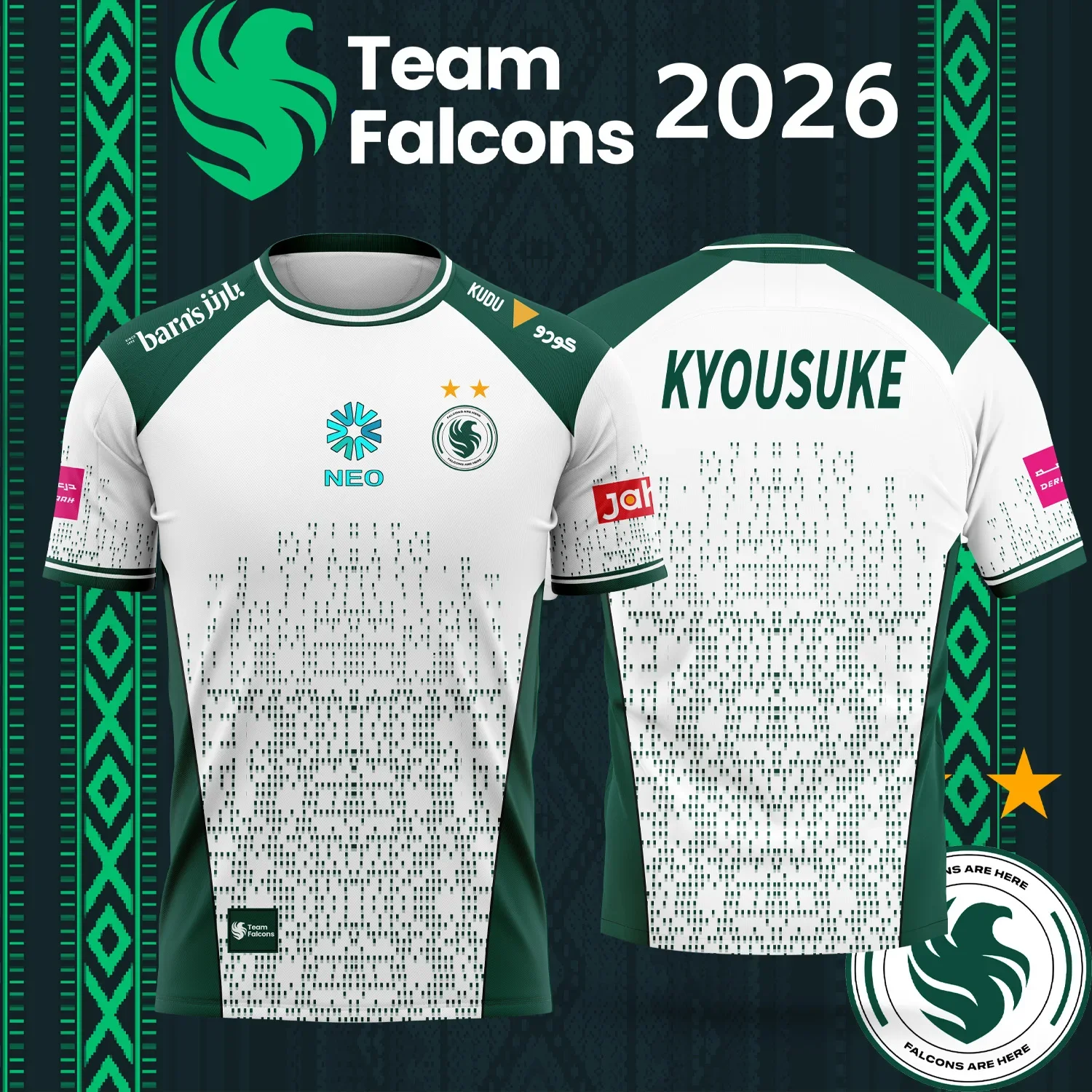 2026 New TEAM  Falcons   Espor - Esports Gaming Shirts のレビューと価格