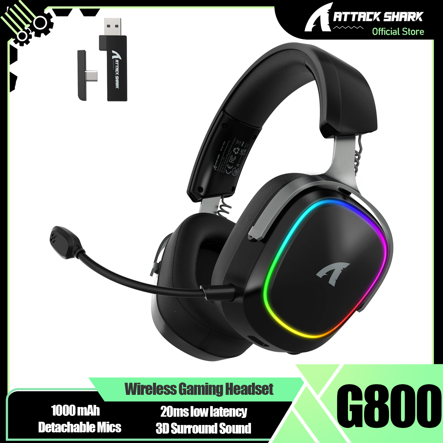 ATTACK SHARK G800 Wireless Gam - Esports Gaming Earbuds のレビューと価格